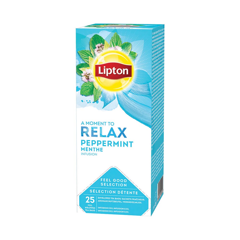 Lipton Peppermint Infusion 25 Pcs (Individually wrapped) What's Instore